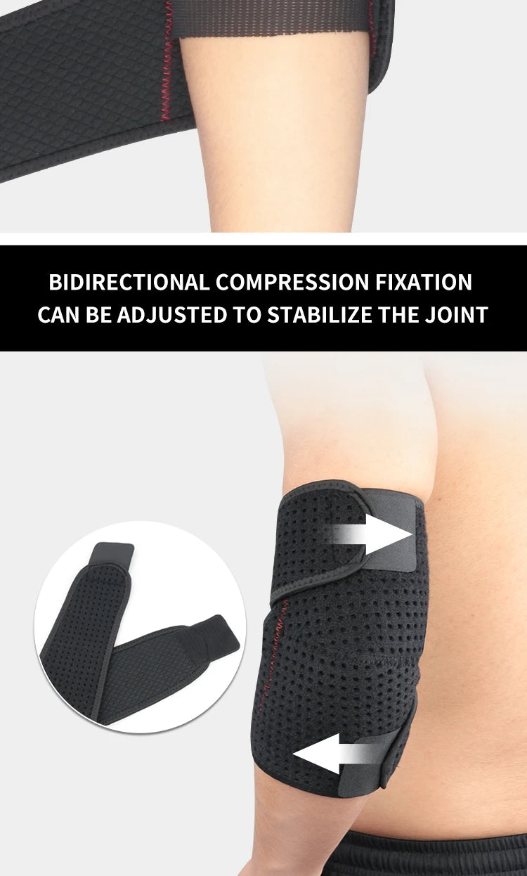Vendaje de soporte deportivo para codo, almohadillas transpirables para gimnasio, baloncesto, voleibol y más