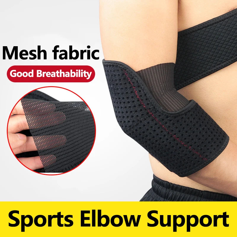 Vendaje de soporte deportivo para codo, almohadillas transpirables para gimnasio, baloncesto, voleibol y más