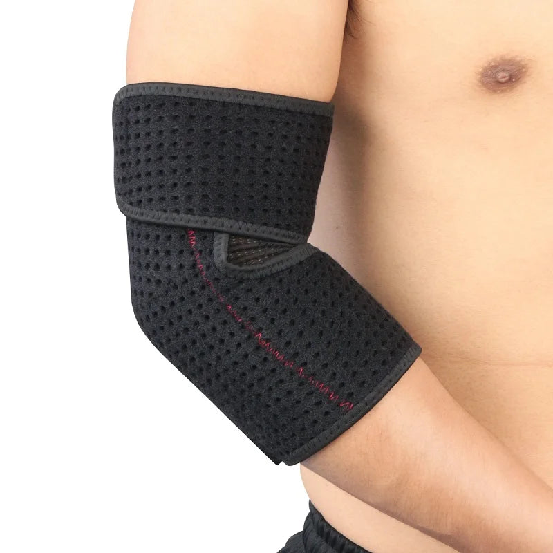 Vendaje de soporte deportivo para codo, almohadillas transpirables para gimnasio, baloncesto, voleibol y más