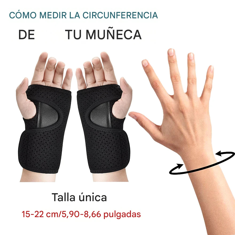 Muñequera para soporte de la mano, férula ajustable para la muñeca y el síndrome del túnel carpiano