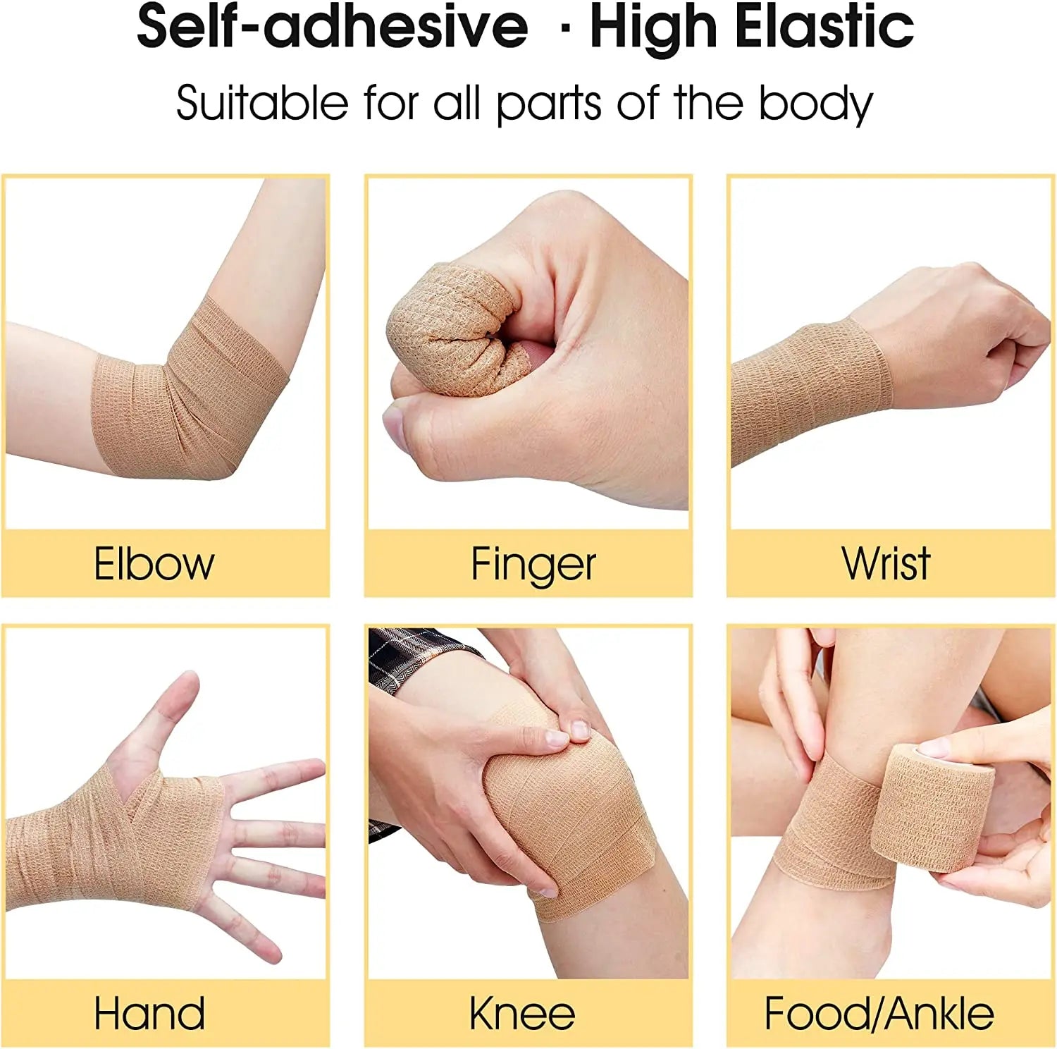 Banda Elástica Elastoplast Autoadhesivo Tape de protección
