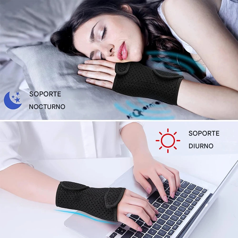 Muñequera para soporte de la mano, férula ajustable para la muñeca y el síndrome del túnel carpiano