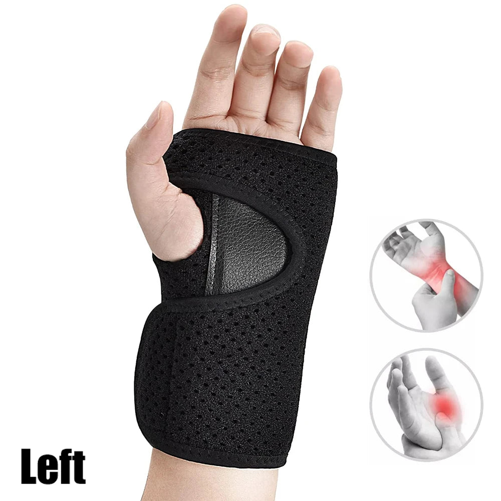 Muñequera para soporte de la mano, férula ajustable para la muñeca y el síndrome del túnel carpiano