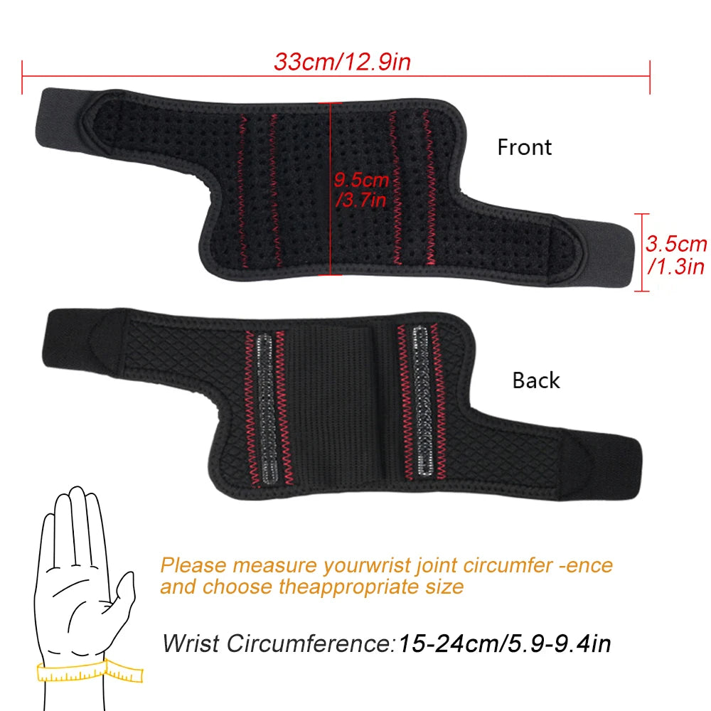 Muñequeras para el túnel carpiano con soporte de resorte de aluminio. Alivia el dolor y el hormigueo de la tendinitis