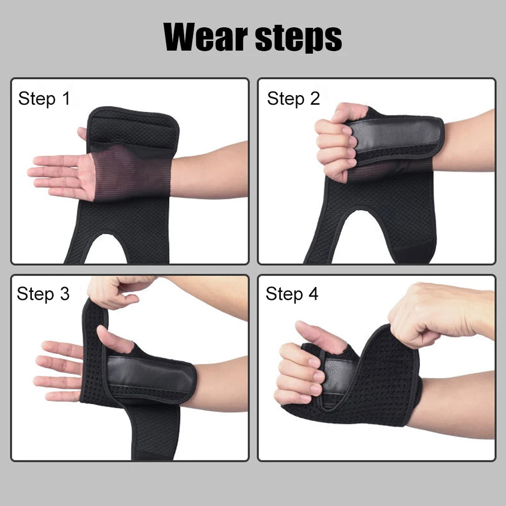 Muñequera para soporte de la mano, férula ajustable para la muñeca y el síndrome del túnel carpiano