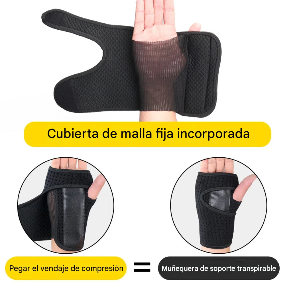 Muñequera para soporte de la mano, férula ajustable para la muñeca y el síndrome del túnel carpiano
